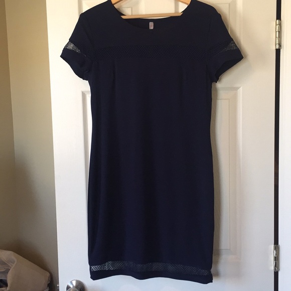 L- Navy Blue Cocktail Dress - Picture 1 of 1